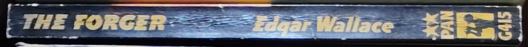 Edgar Wallace  THE FORGER spine of book image
