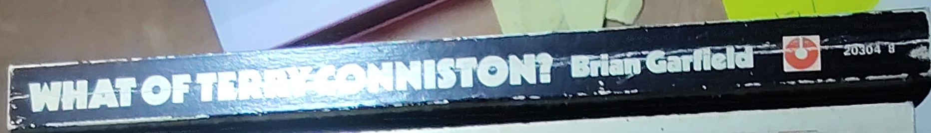 Brian Garfield  WHAT OF TERRY CONNISTON? spine of book image