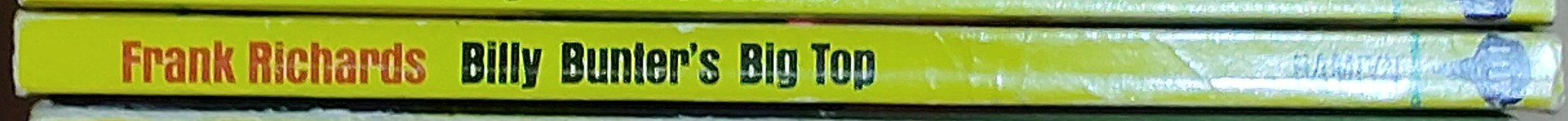 Frank Richards  BILLY BUNTER'S BIG TOP spine of book image