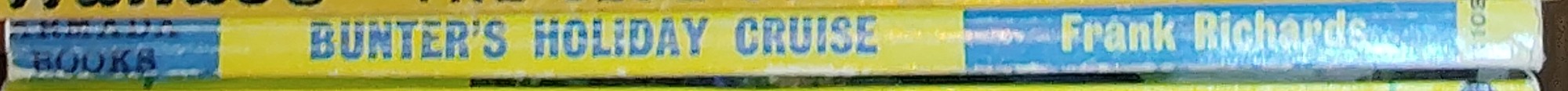 Frank Richards  BUNTER'S HOLIDAY CRUISE spine of book image