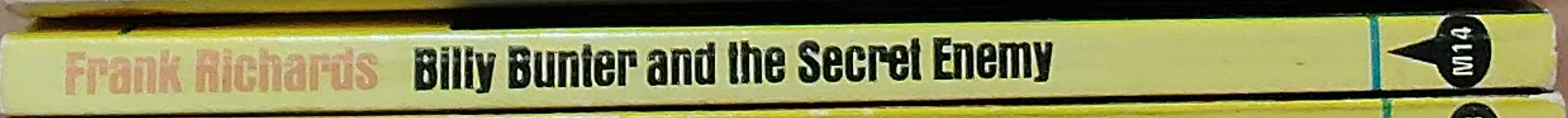 Frank Richards  BILLY BUNTER AND THE SECRET ENEMY spine of book image