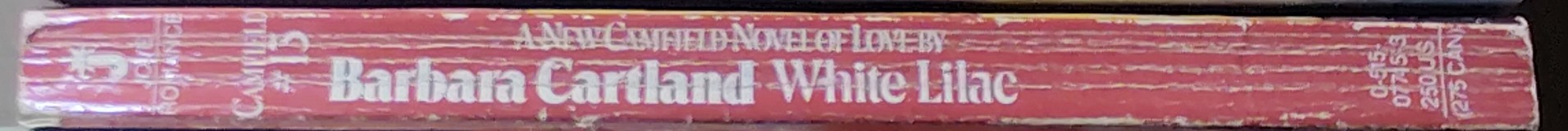 Barbara Cartland  WHITE LILAC spine of book image