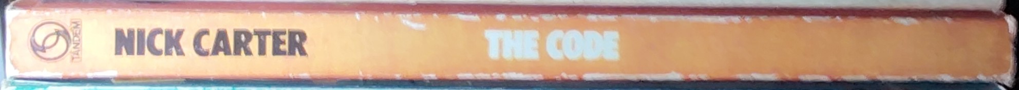 Nick Carter  THE CODE spine of book image