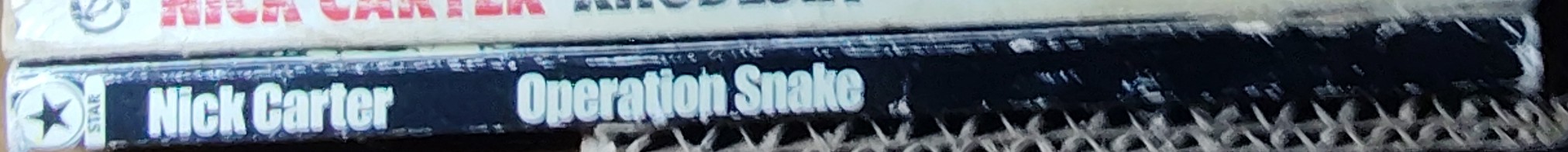 Nick Carter  OPERATION SNAKE spine of book image