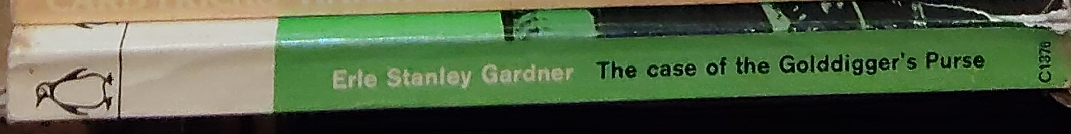 Erle Stanley Gardner  THE CASE OF THE GOLDDIGGER'S PURSE spine of book image