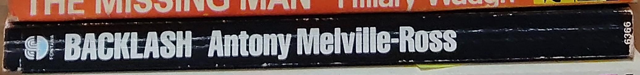 Antony Melville-Ross  BACKLASH spine of book image