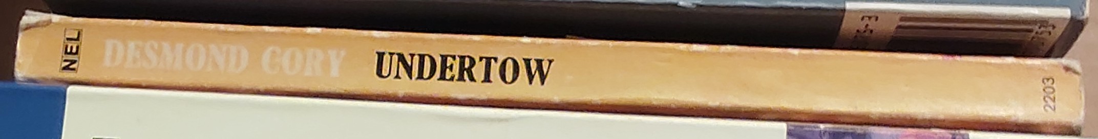 Desmond Cory  UNDERTOW spine of book image