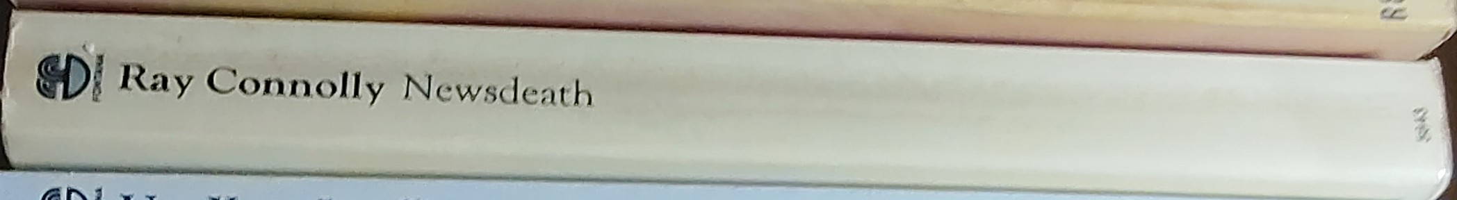 Ray Connolly  NEWSDEATH spine of book image