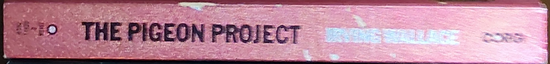 Irving Wallace  THE PIGEON PROJECT spine of book image