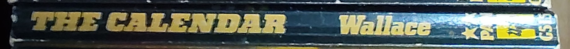 Edgar Wallace  THE CALENDAR spine of book image