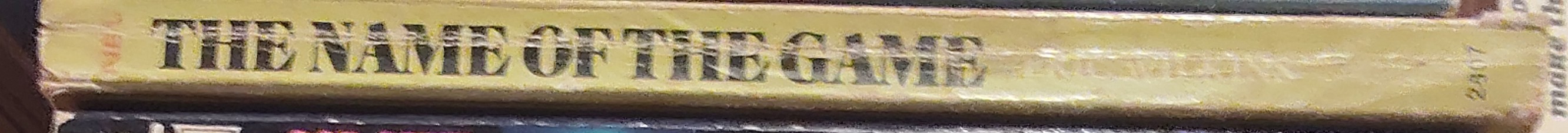 Eric Wilkins  THE NAME OF THE GAME spine of book image