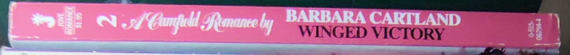 Barbara Cartland  WINGED VICTORY spine of book image