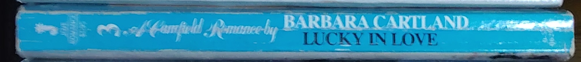 Barbara Cartland  LUCKY IN LOVE spine of book image