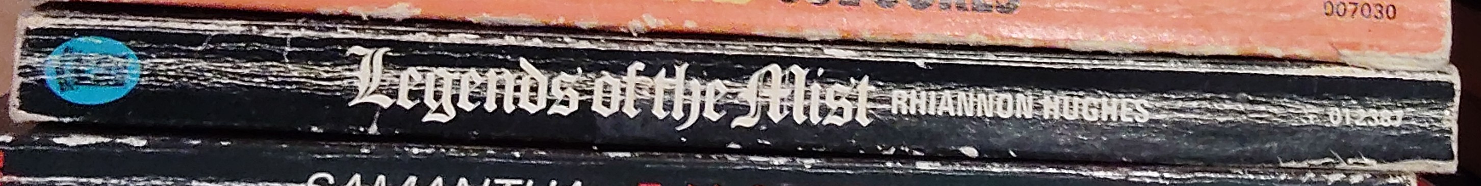 Rhiannon Hughes (edits) LEGENDS OF THE MIST (Welsh folk tales and legends) spine of book image