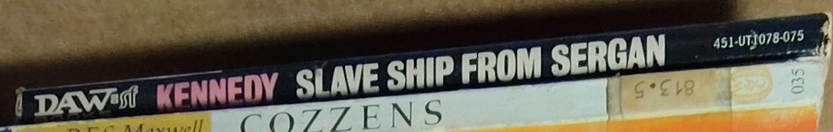 Gregory Kern  SLAVE SHIP FROM SERGAN spine of book image