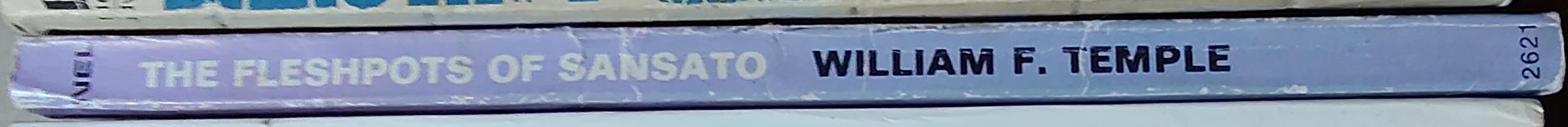 William F. Temple  THE FLESHPOTS OF SANSATO spine of book image