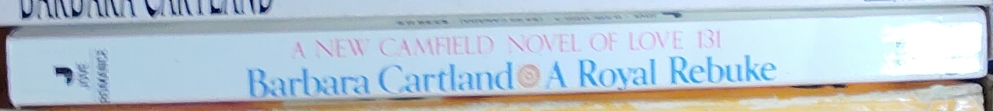 Barbara Cartland  A ROYAL REBUKE spine of book image