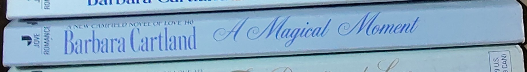 Barbara Cartland  A MAGICAL MOMENT spine of book image