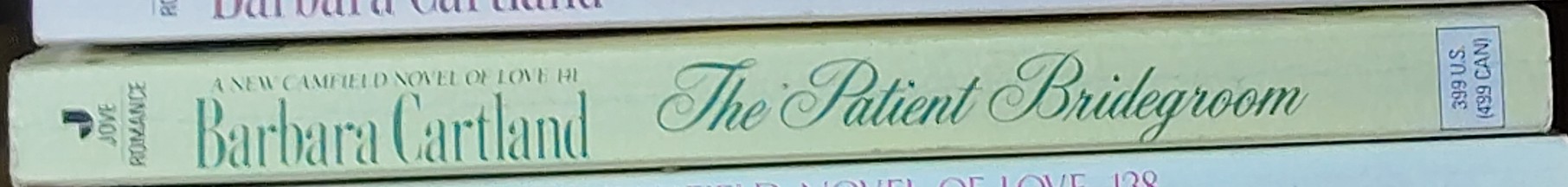 Barbara Cartland  THE PATIENT BRIDEGROOM spine of book image