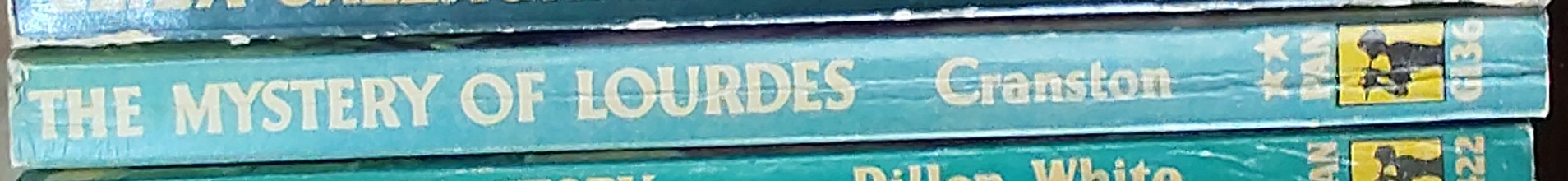 Ruth Cranston  THE MYSTERY OF LOURDES spine of book image