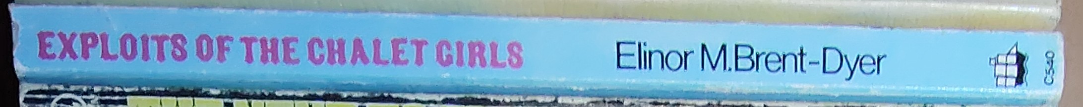 Elinor M. Brent-Dyer  EXPLOITS OF THE CHALET GIRLS spine of book image