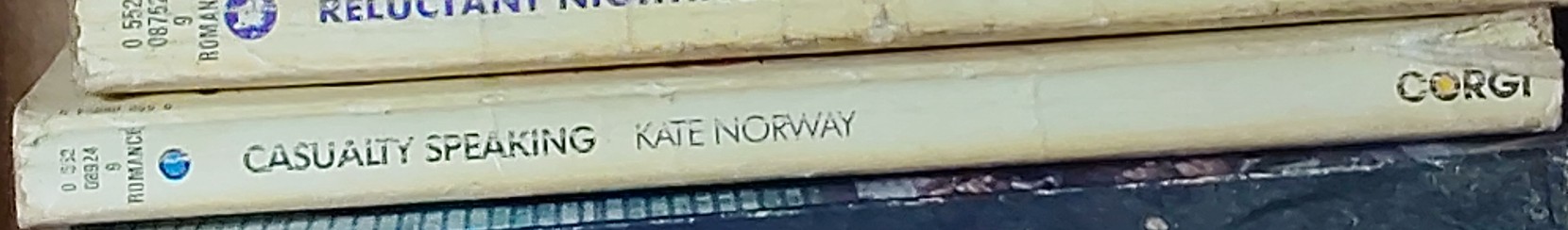 Kate Norway  CASUALTY SPEAKING spine of book image