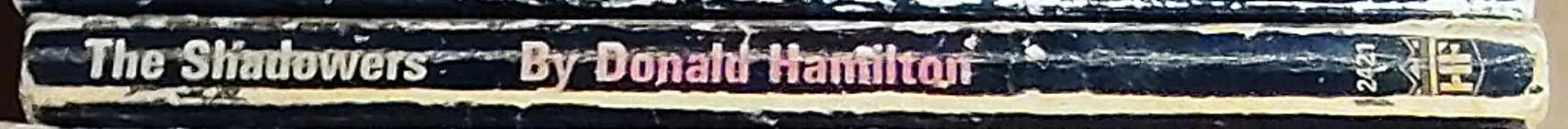 Donald Hamilton  THE SHADOWERS spine of book image