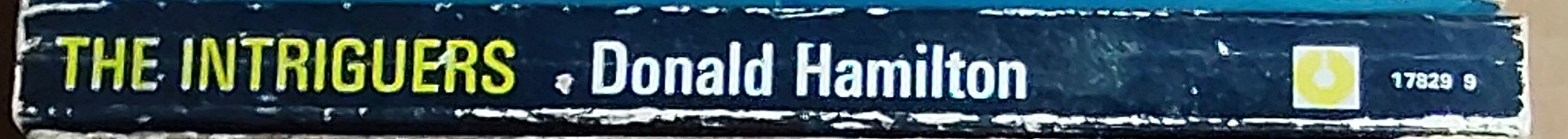 Donald Hamilton  THE INTRIGUERS spine of book image