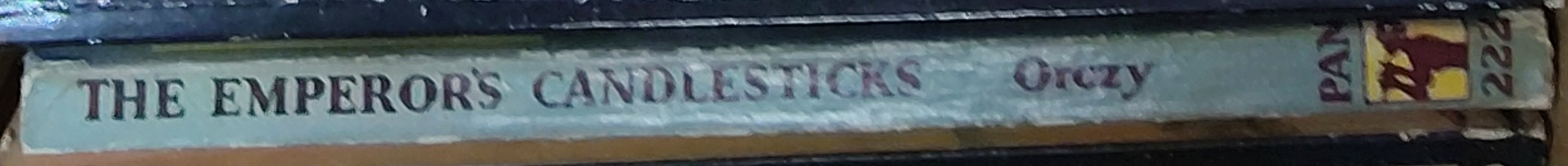 Baroness Orczy  THE EMPEROR'S CANDLESTICKS spine of book image