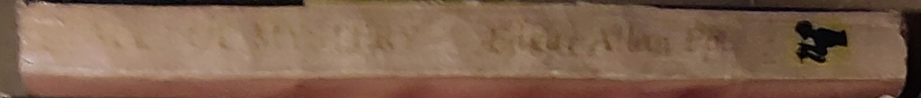 Edgar Allan Poe  TALES OF MYSTERY spine of book image