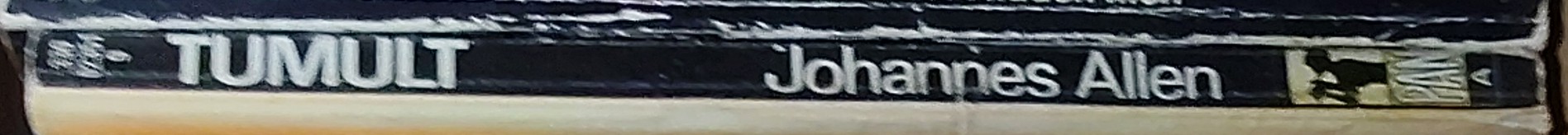 Johannes Allen  TUMULT (Film tie-in) spine of book image