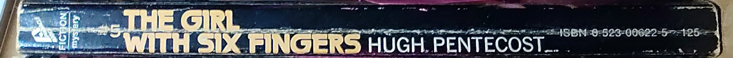 Hugh Pentecost  THE GIRL WITH SIX FINGERS spine of book image