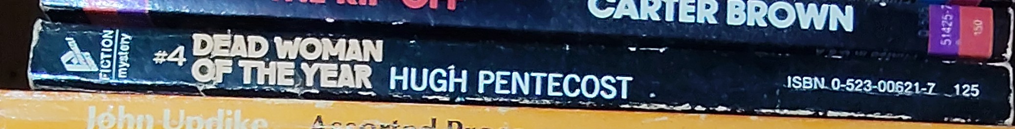 Hugh Pentecost  DEAD WOMAN OF THE YEAR spine of book image