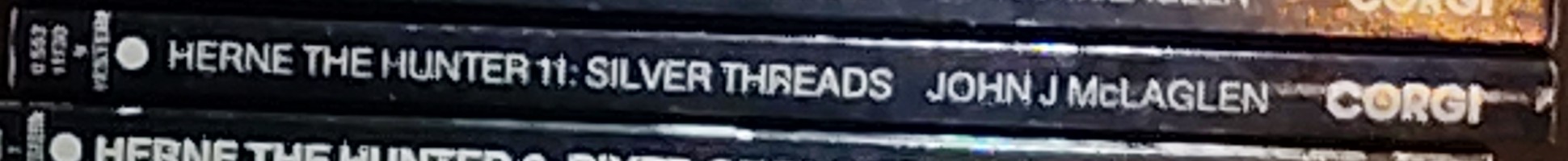 John McLaglen  HERNE THE HUNTER 11: SILVER THREADS spine of book image