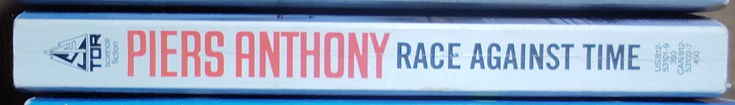 Piers Anthony  RACE AGAINST TIME spine of book image