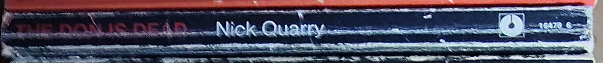 Nick Quarry  THE DON IS DEAD spine of book image