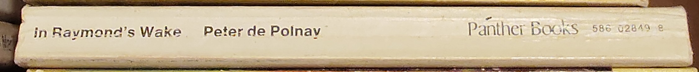 Peter de Polnay  IN RAYMOND'S WAKE spine of book image