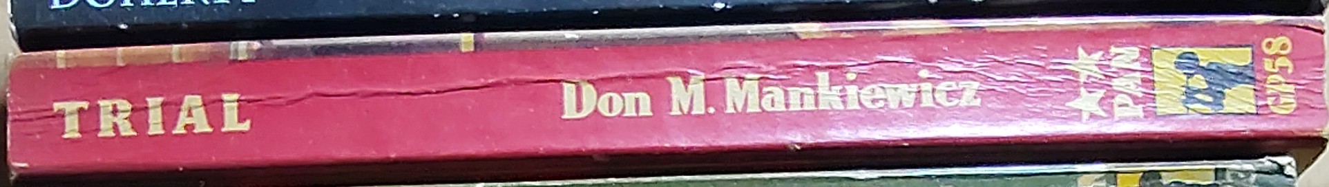 Don M. Mankiewicz  TRIAL spine of book image
