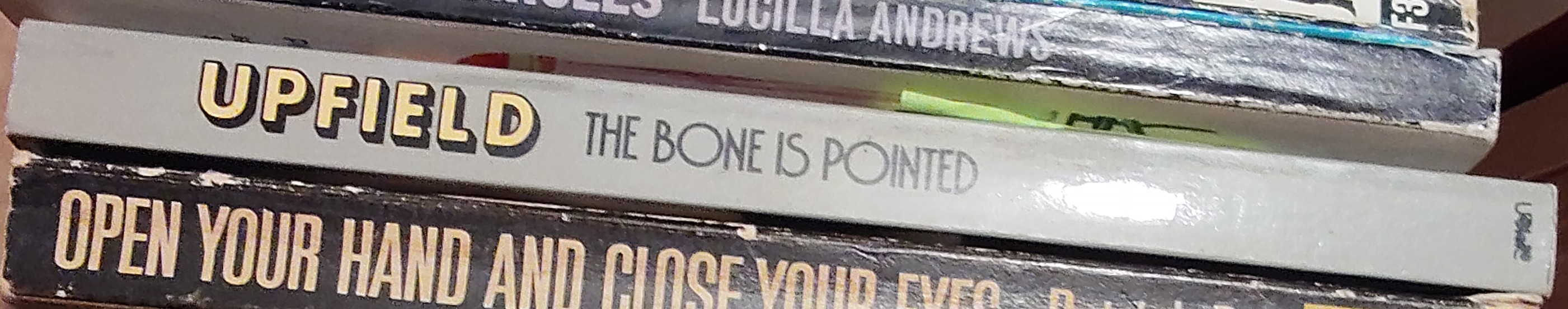 Arthur Upfield  THE BONE IS POINTED spine of book image