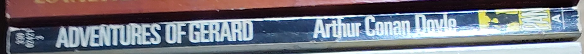 Arthur Conan Doyle  ADVENTURES OF GERARD (Film tie-in) spine of book image