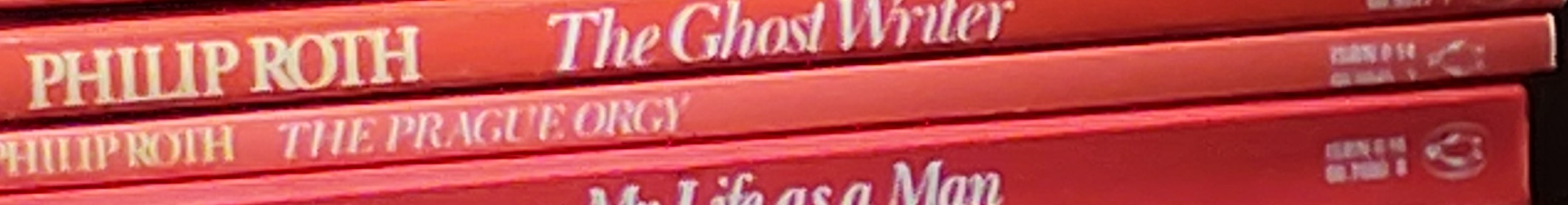 Philip Roth  THE PRAGUE ORGY spine of book image