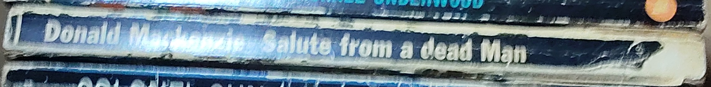 Donald MacKenzie  SALUTE FROM A DEAD MAN spine of book image