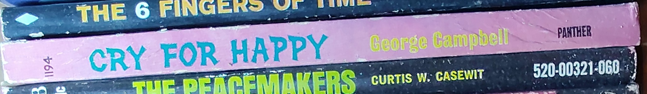 George Campbell  CRY FOR HAPPY (Film tie-in) spine of book image