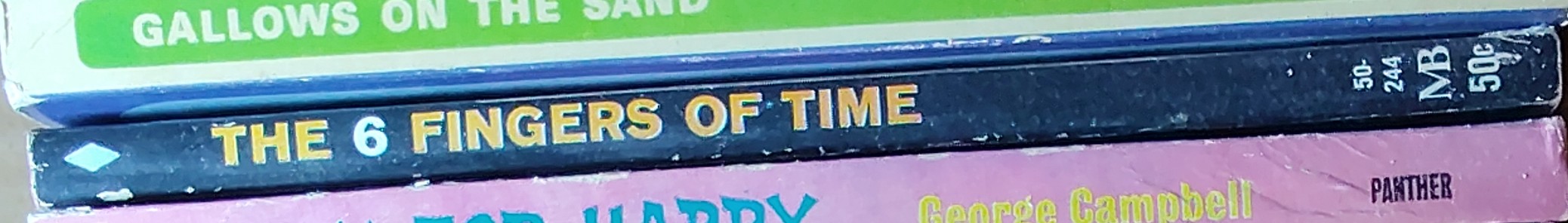 Galaxy Magazine  THE 6 FINGERS OF TIME spine of book image