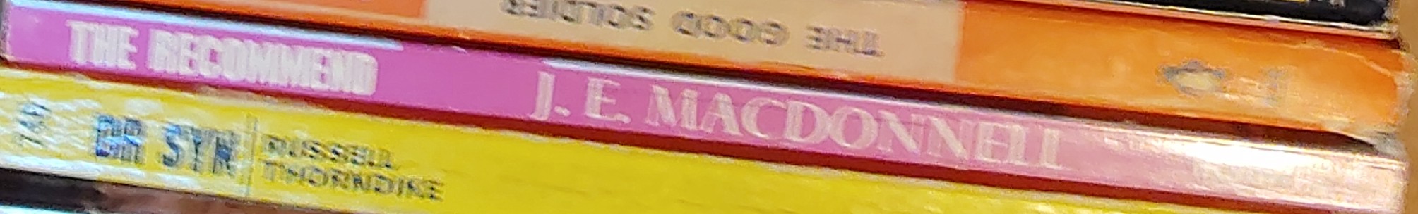 J.E. Macdonnell  THE RECOMMEND spine of book image