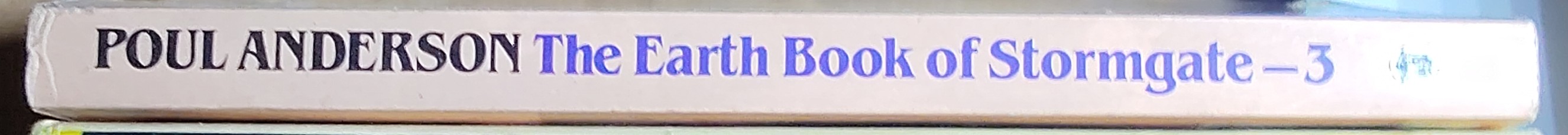 Poul Anderson  THE EARTH BOOK OF STORMGATE - 3 spine of book image