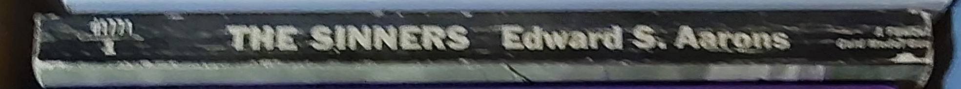 Edward S. Aarons  THE SINNERS spine of book image