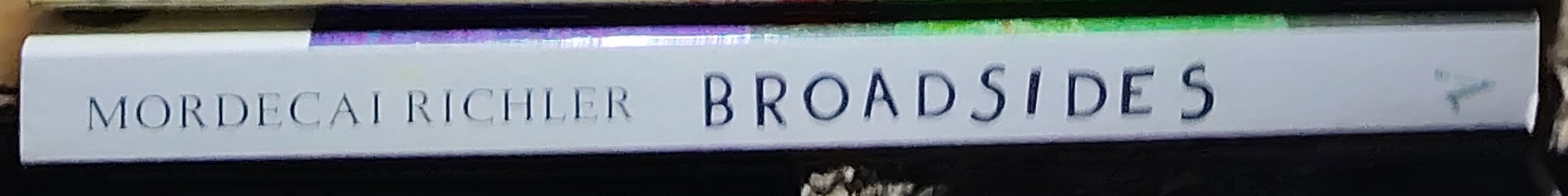 Mordecai Richler  BROADSIDES: Reviews and Opinions spine of book image