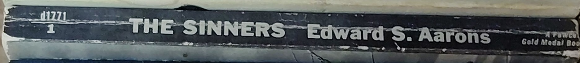 Edward S. Aarons  THE SINNERS spine of book image