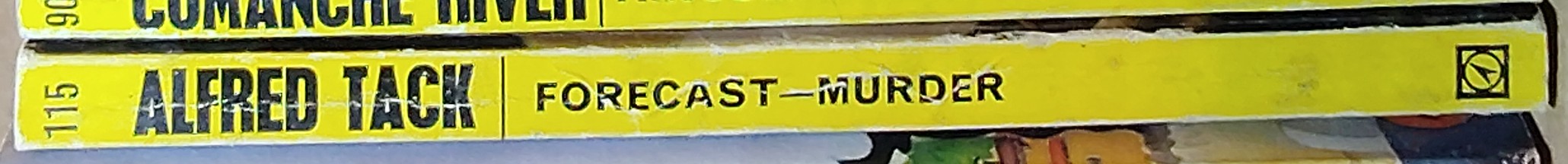 Alfred Tack  FORECAST-MURDER spine of book image
